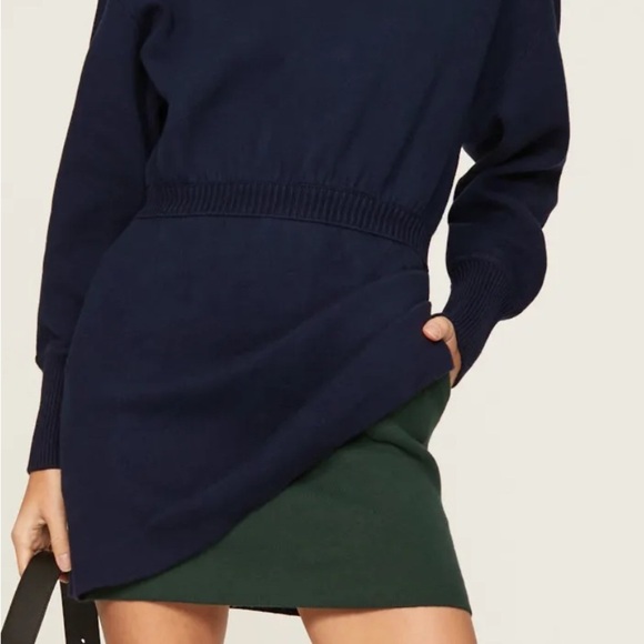 Something Navy 
Blue Colorblock Sweater Dress - Picture 2 of 9